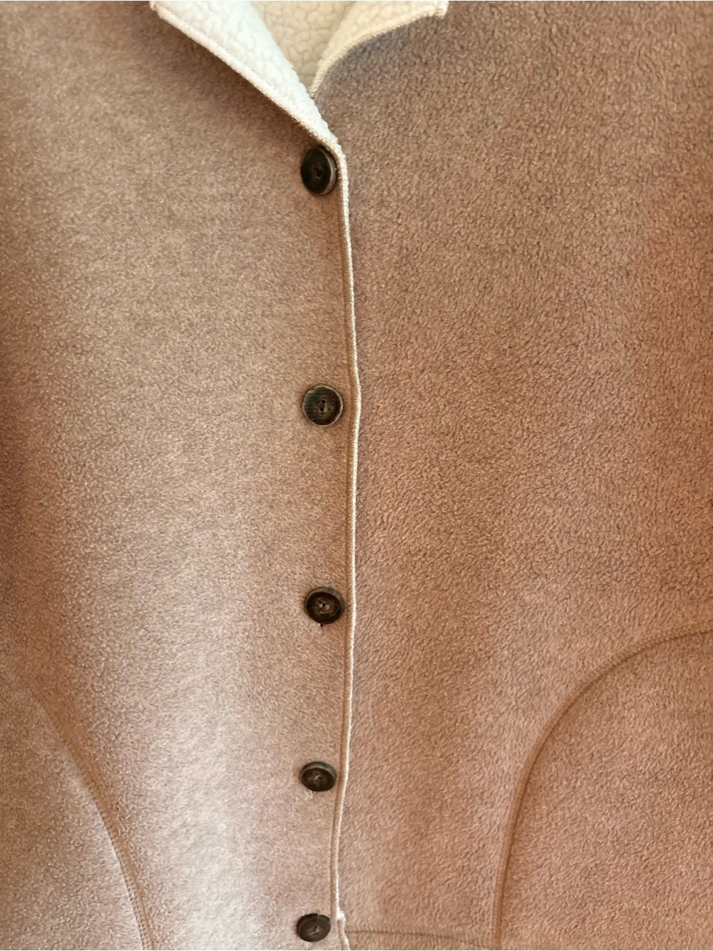 Vintage 90s Orvis Sherpa Teddy Fleece Jacket Women’s Size Medium Cottagecore - Picture 2 of 6